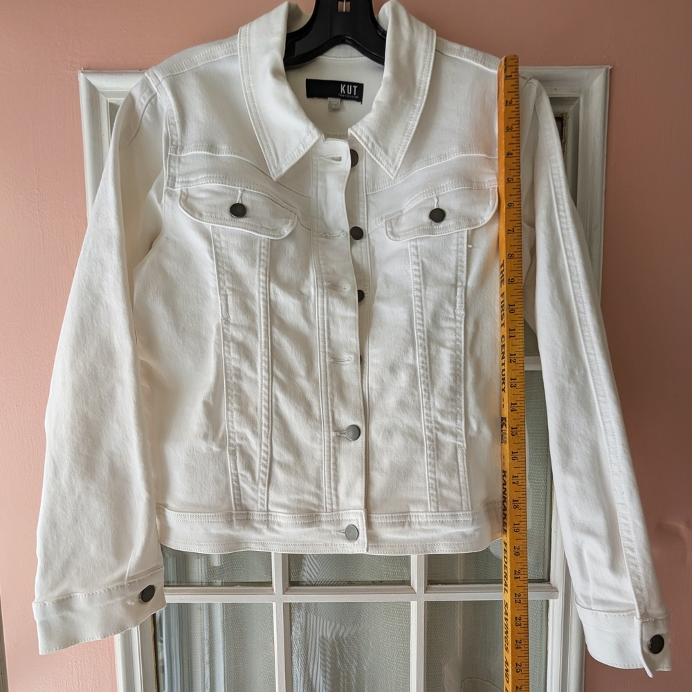 Kut from the Kloth Women's Crisp White Jean Jacket